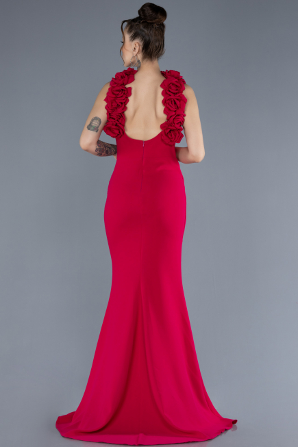 Long Fuchsia Evening Dress ABU4610