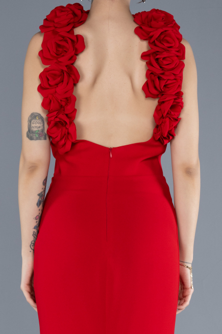 Long Red Evening Dress ABU4610