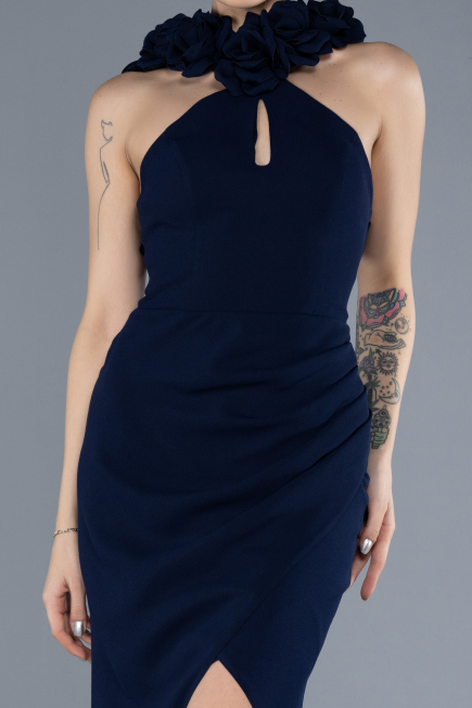 Long Navy Blue Evening Dress ABU4610