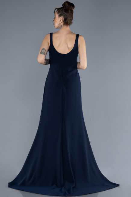 Long Navy Blue Evening Dress ABU4621