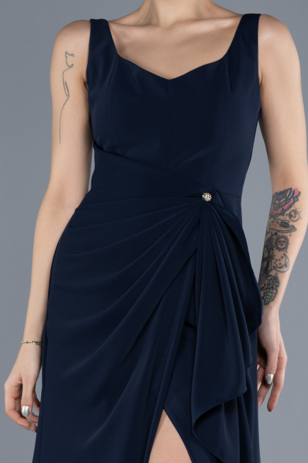 Long Navy Blue Evening Dress ABU4621