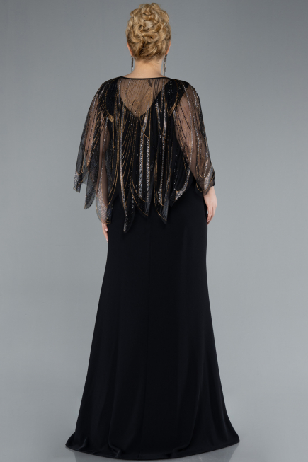 Long Black Formal Plus Size Dress ABU4634