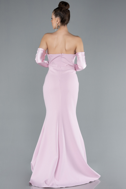 Long Powder Color Mermaid Evening Gown ABU4637