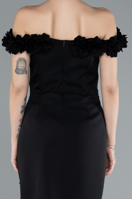 Midi Black Cocktail Dress ABK2248