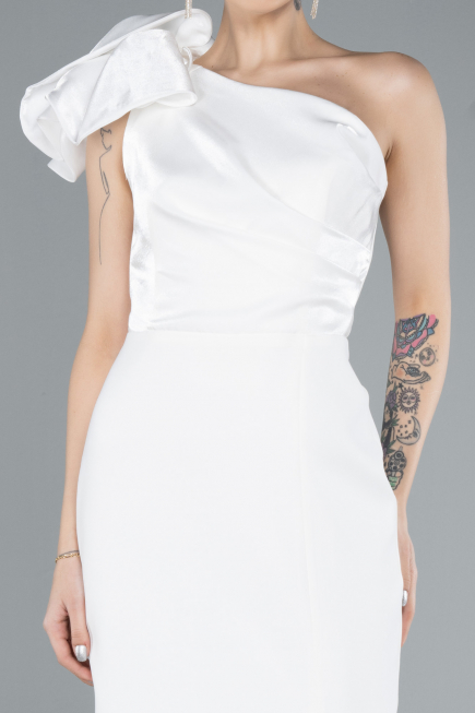 Midi White Cocktail Dress ABK2249