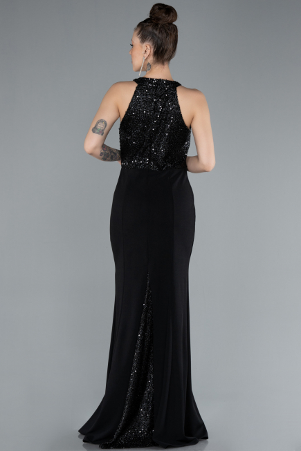 Long Black Mermaid Evening Dress ABU608