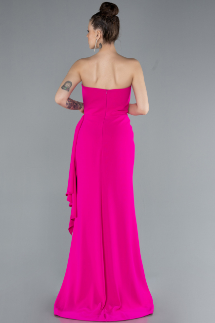 Long Fuchsia Mermaid Evening Gown ABU4666