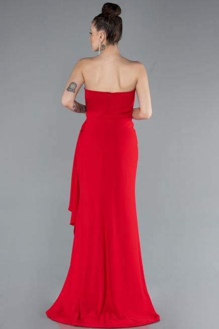 Long Red Mermaid Evening Gown ABU4666
