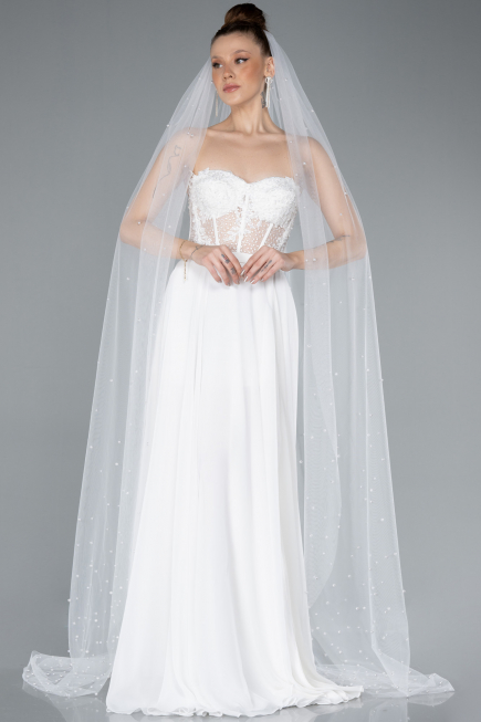 White Wedding Veil ABK01
