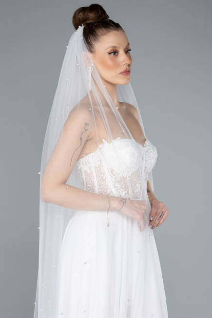 White Wedding Veil ABK01