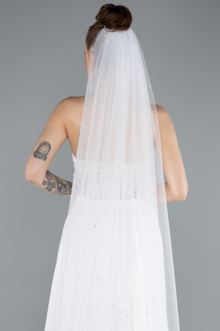 White Wedding Veil ABK01