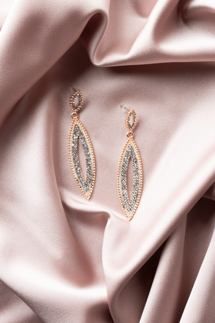 Silver-Bronz Earring UK0171