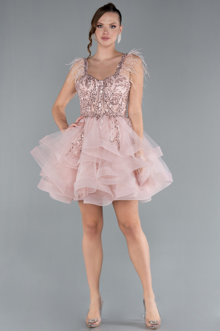 Pudra Short Engagement Dress ABK2079
