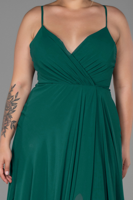 Emerald Green Long Plus Size Evening Dress ABU1324
