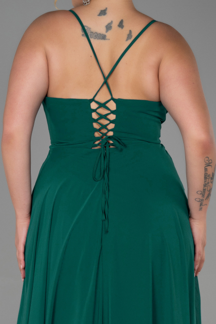 Emerald Green Long Plus Size Evening Dress ABU1324