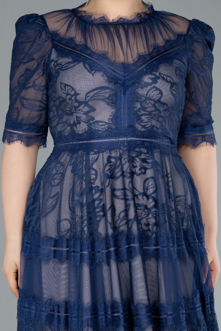 Parlement Midi Dantelle Plus Size Evening Dress ABK1396