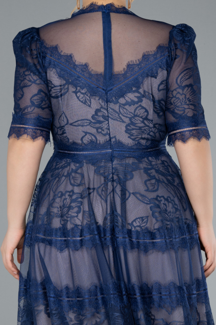 Parlement Midi Dantelle Plus Size Evening Dress ABK1396