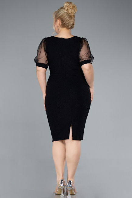 Short Black Plus Size Cocktail Dress ABK2247