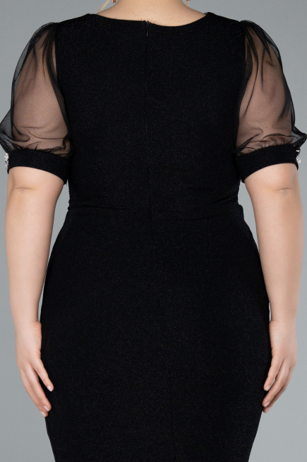 Short Black Plus Size Cocktail Dress ABK2247