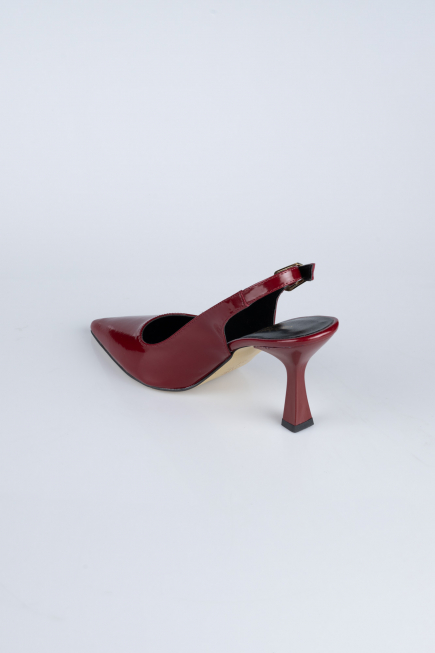Burgundy Patent Leather Evening Shoe ABR1130