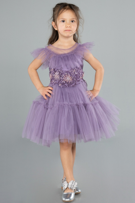 Short Lavender Girl Dress ABK2067