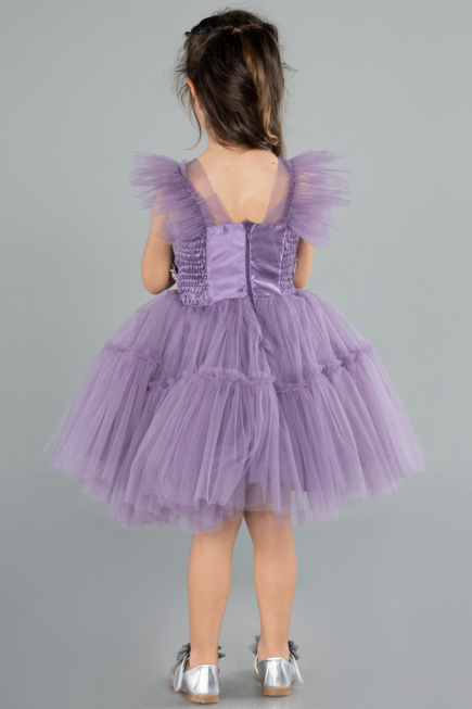 Short Lavender Girl Dress ABK2067