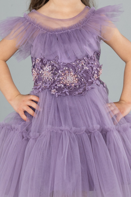 Short Lavender Girl Dress ABK2067