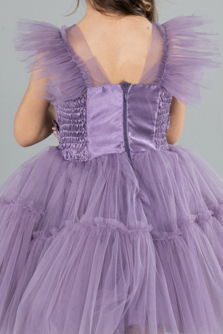 Short Lavender Girl Dress ABK2067