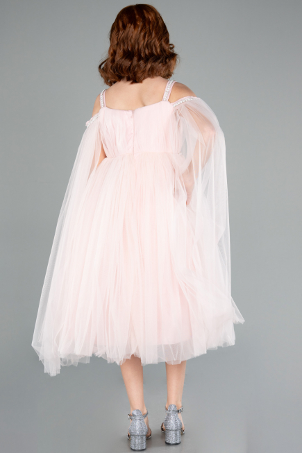 Midi Powder Color Girl Dress ABK2299