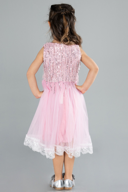 Midi Powder Color Girl Dress ABK2300