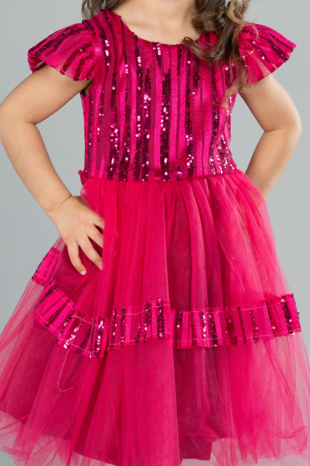 Midi Fuchsia Girl Dress ABK2301