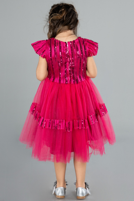 Midi Fuchsia Girl Dress ABK2301