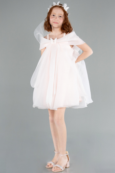 Short Salmon Girl Dress ABK2295