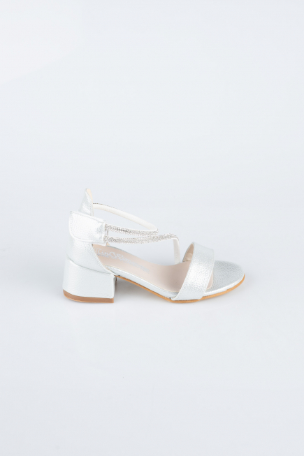 Silver Crystal Kid Shoe SE796