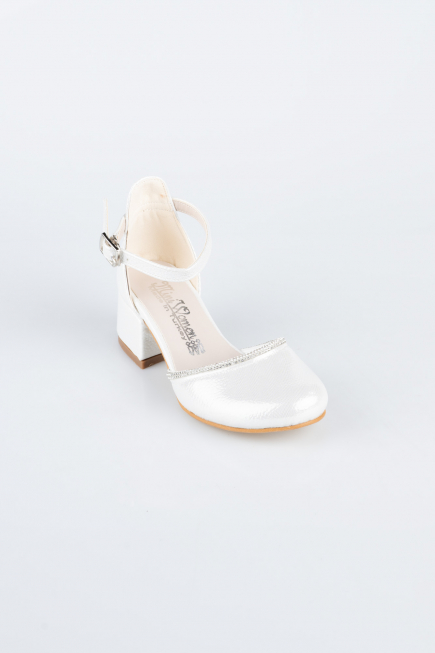 Silver Crystal Kid Shoe SE771