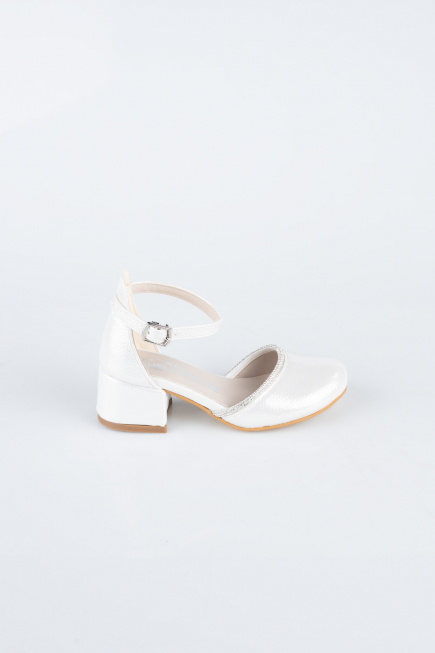 Silver Crystal Kid Shoe SE771