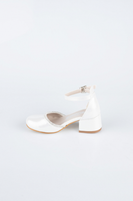 Silver Crystal Kid Shoe SE771