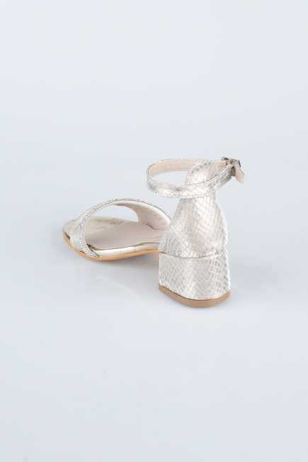Gold Kroko Kid Shoe SE786
