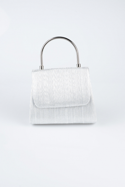 Silver Laser Cut Evening Bag SH842