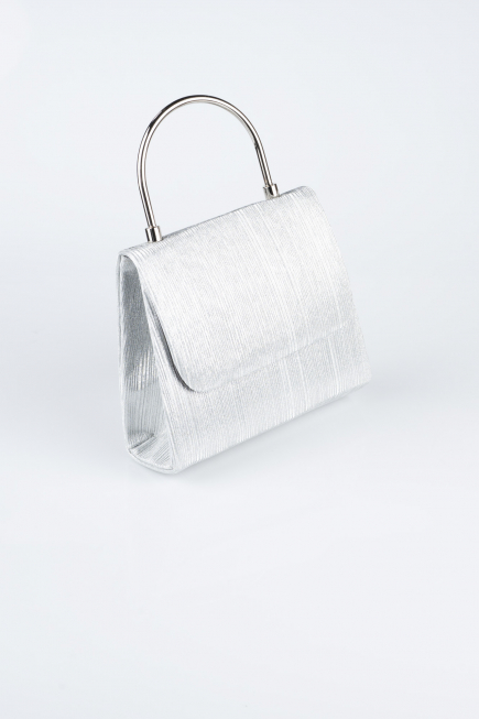 Silver Laser Cut Evening Bag SH842