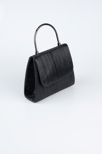 Black Laser Cut Evening Bag SH842