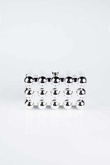 Silver Metal Evening Bag SH843