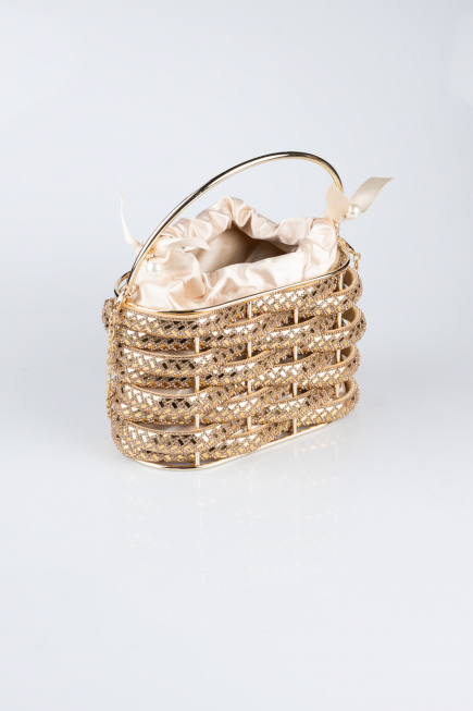 Gold Metal Night Bag SH847