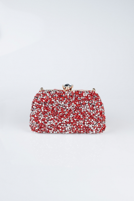 Red Suede Night Bag SH849