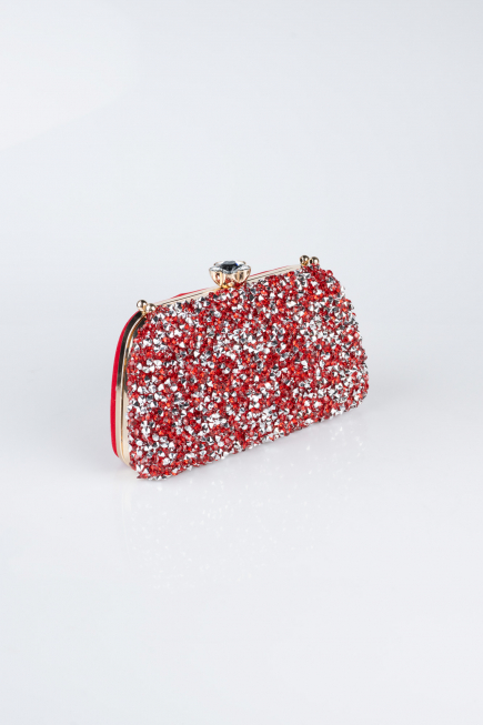 Red Suede Night Bag SH849