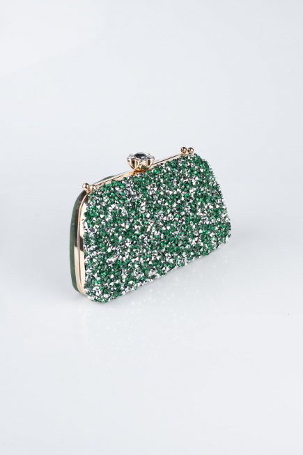 Emerald Green Suede Night Bag SH849