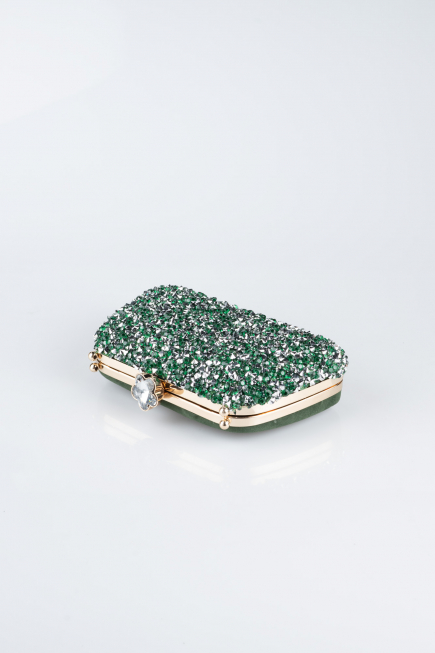 Emerald Green Suede Night Bag SH849