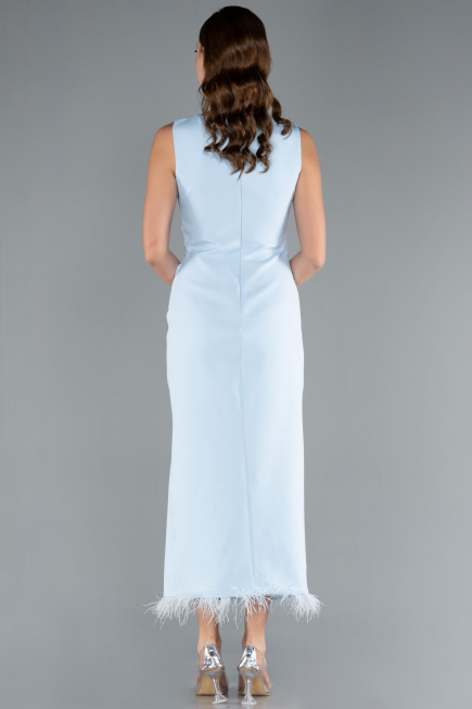 Light Blue Midi Cocktail Dress ABK2169