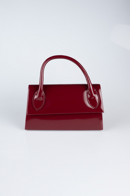 Burgundy Patent Leather Night Bag KC163