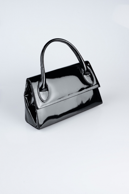 Black Patent Leather Night Bag KC163